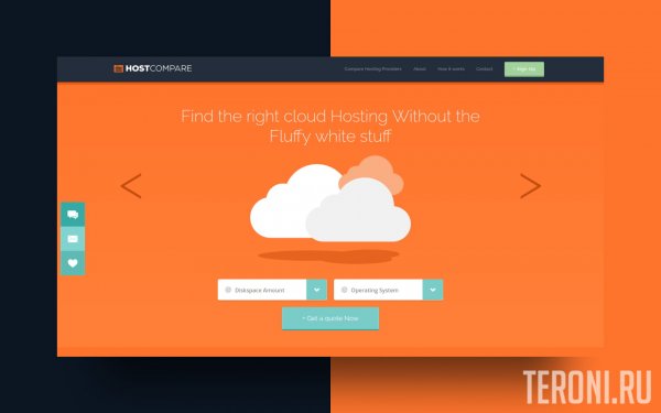 HTML шаблон сайта хостинг-компании — Hostcompare