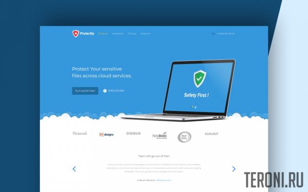 HTML шаблон сайта хостинг-компании — Protectly