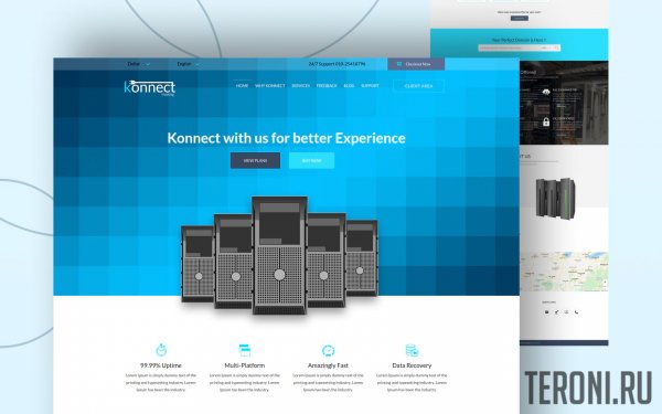 HTML шаблон сайта хостинг-компании — Konnect