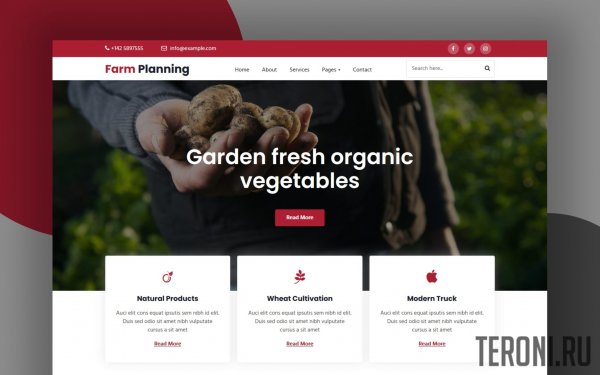 HTML шаблон для сайта фермера — Farm Planning