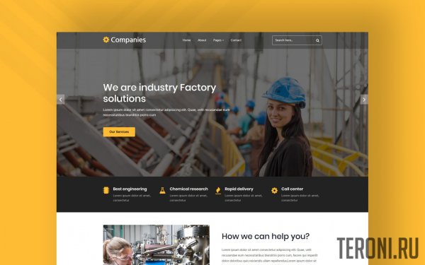 HTML шаблон промышленного сайта — Companies