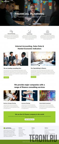 HTML шаблон для финансовой и консалтинговой компании — CapiTotal
