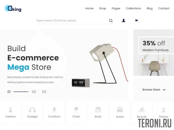 Bootstrap шаблон интернет-магазина — Dking