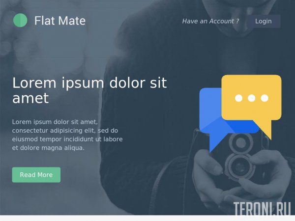 Bootstrap шаблон Landing Page — Flatmate