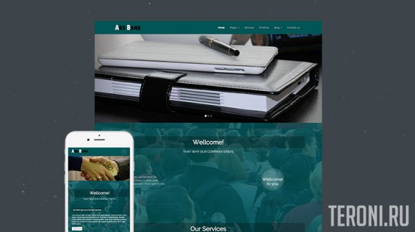 Bootstrap шаблон для бизнеса — ABD Bank