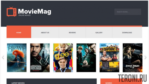 Адаптивный кино шаблон для Blogger — Movie Mag