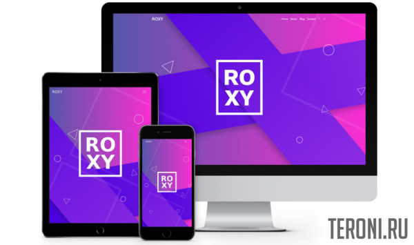 Bootstrap шаблон Landing Page — Roxy