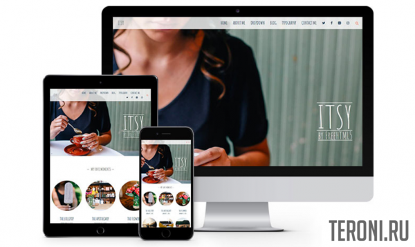 Адаптивный блоговый Bootstrap шаблон — Itsy