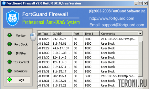 FortGuard Firewall 4.0 Free