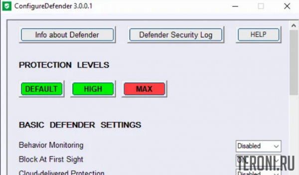 ConfigureDefender 3.0.0.1