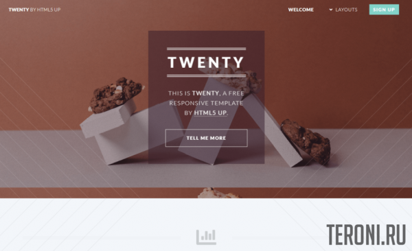 Многоцелевой HTML5 шаблон — Twenty
