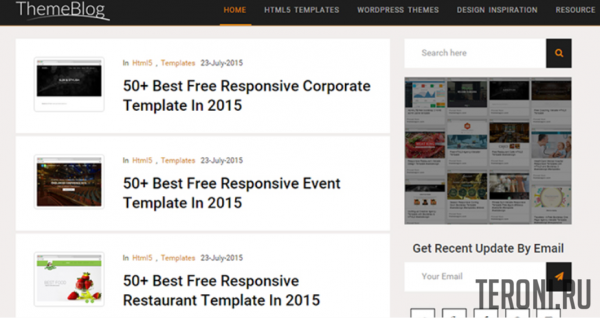Bootstrap шаблон для блога — ThemeBlog