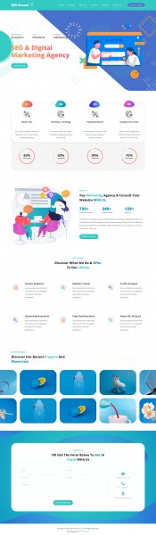 HTML шаблон для сайта цифрового маркетинга — SEO Dream